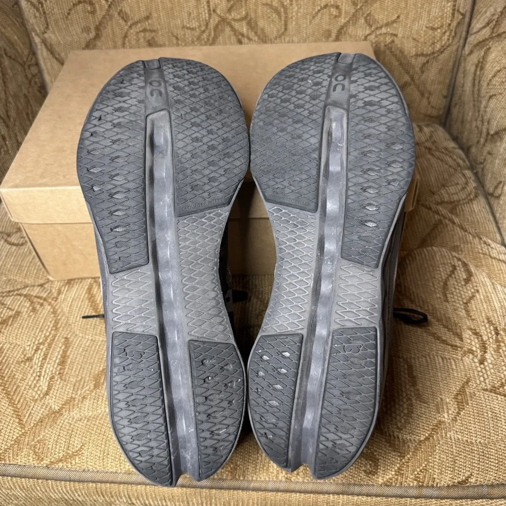 On Cloud Cloudsurfer‎ Next Black Grey Men's Size 12 Running Shoes Sneakers
